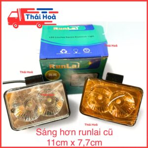 1 Đôi led trợ sáng, tăng sáng 3 inch Runlai bản nâng cấp 12V 24V dùng chung