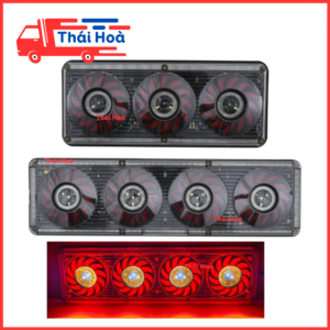 1 Đôi Đèn hậu xe tải chong chóng, đèn hậu ô tô xe tải máy cày 12/24v dùng chung