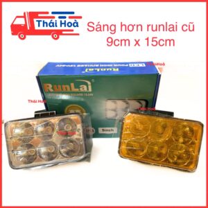 2 Đèn led trợ sáng, tăng sáng 6 inch 6 bóng Runlai bản nâng cấp 12V 24V dùng chung