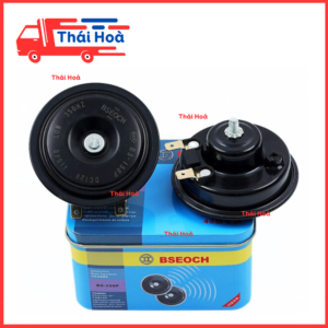 Còi ô tô xe máy xe tải Còi dĩa BSOECH 12v 24v ( 2 chiếc)