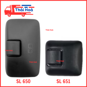 Gương chiếu hậu SL 650 SL 651 lắp cho Hoa Mai, Cửu Long, Chiến Thắng, Đongfeng