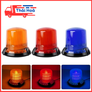 Đèn chớp cảnh báo 2 chế độ gắn nóc xe tải, xe cứu hộ, gắn cảnh báo nguy hiểm 12V 24V dùng tẩu hoặc Đấu điện