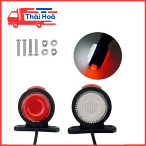 1 Đôi Đèn gắn chân gương, gắn đèn báo hai màu trắng Đỏ - vàng đỏ 12V-30V