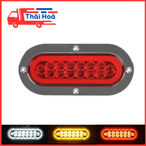 Đèn Led Hậu Dài ốp nhựa bạc đèn hậu ô tô xe tải dùng chung điện 12V 24V
